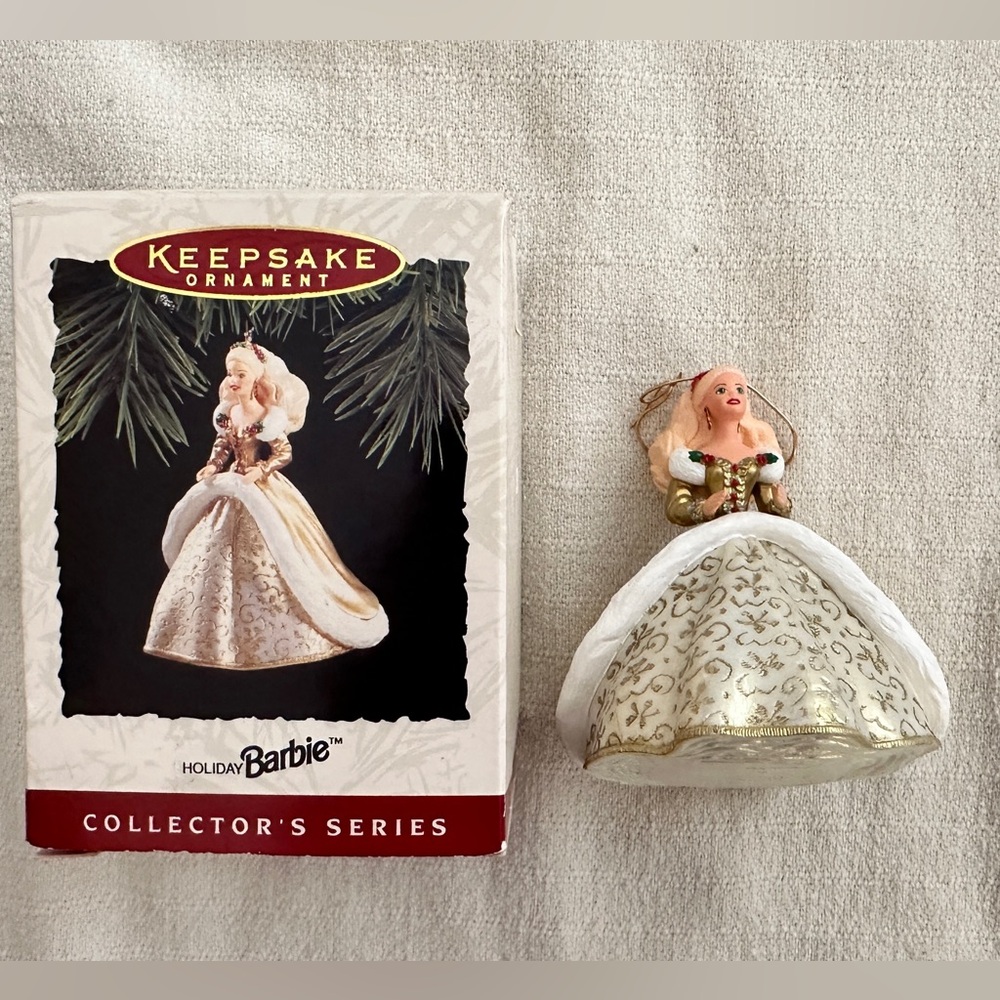 Vintage 1994 Hallmark Keepsake Ornament - Barbie - Holiday Barbie Series